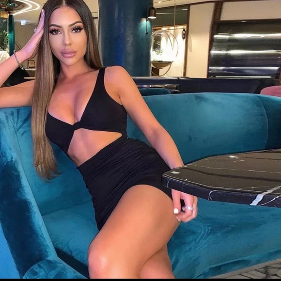 Outspoken Clothing Co. Mini Cut Out Twist Dress - Picture 3 of 3